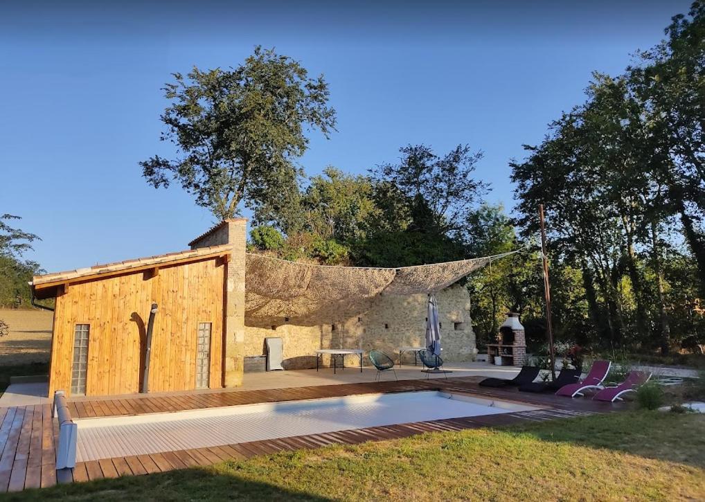 Gite Campagne Famille 15 Pers Piscine Chauffee Jeux Enfants Petanque Saint-Sauvy Екстериор снимка